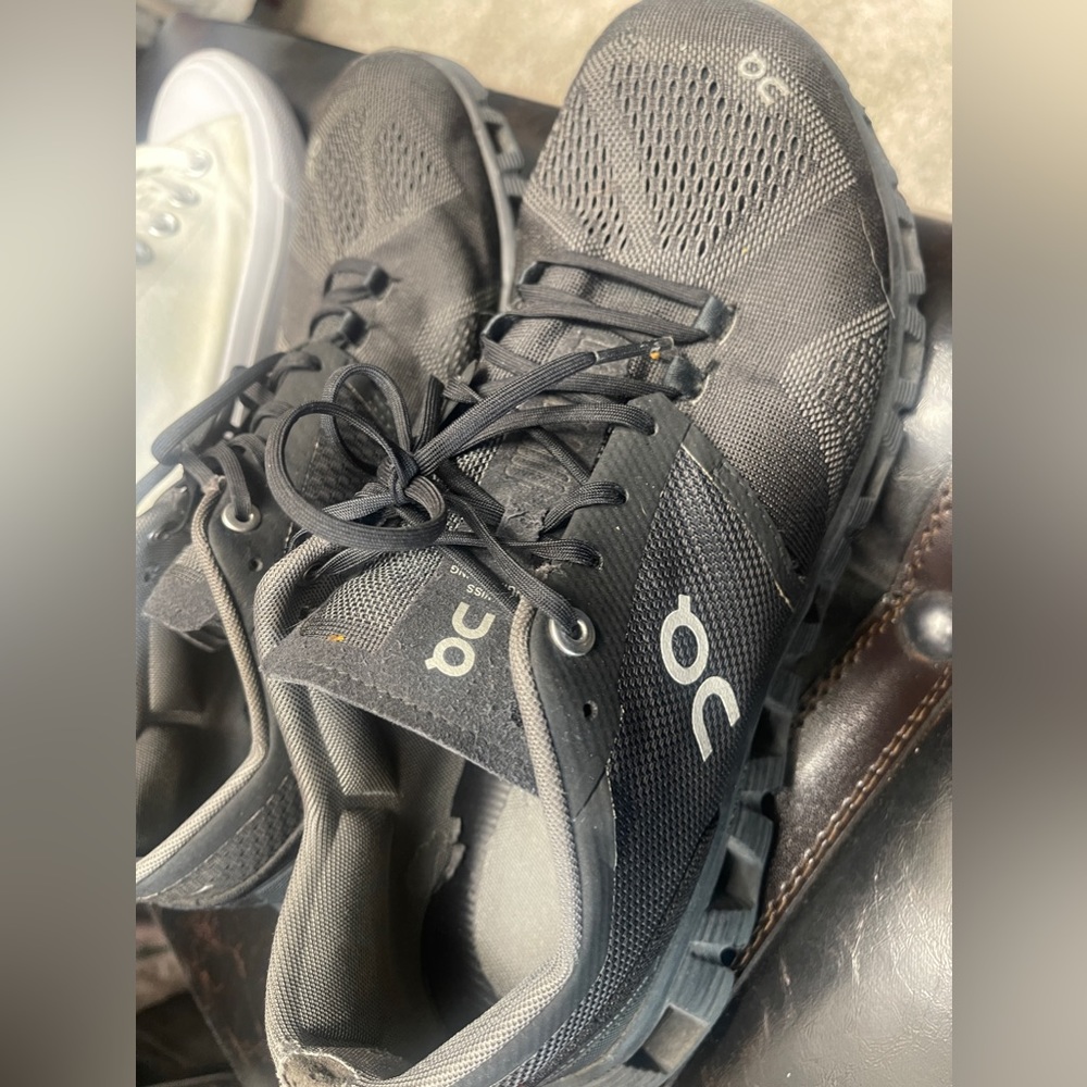On running shoes. Fair condition